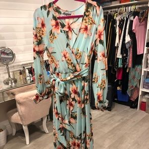 Meghan LA Dresses - Megan LA maxi wrap dress Meghan LA Dresses - Megan LA maxi wrap dress